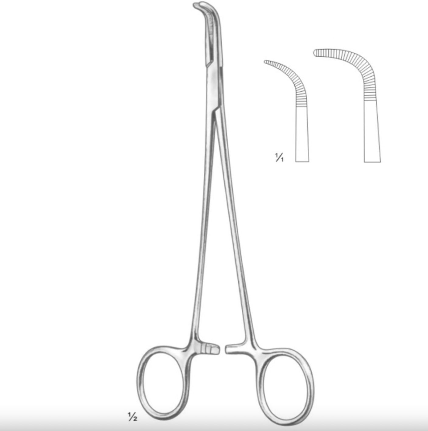 BABY ADSON ARTERY DISSECTING AND LIGATURE FORCEPS ART# (02-00624 - 02-00625)