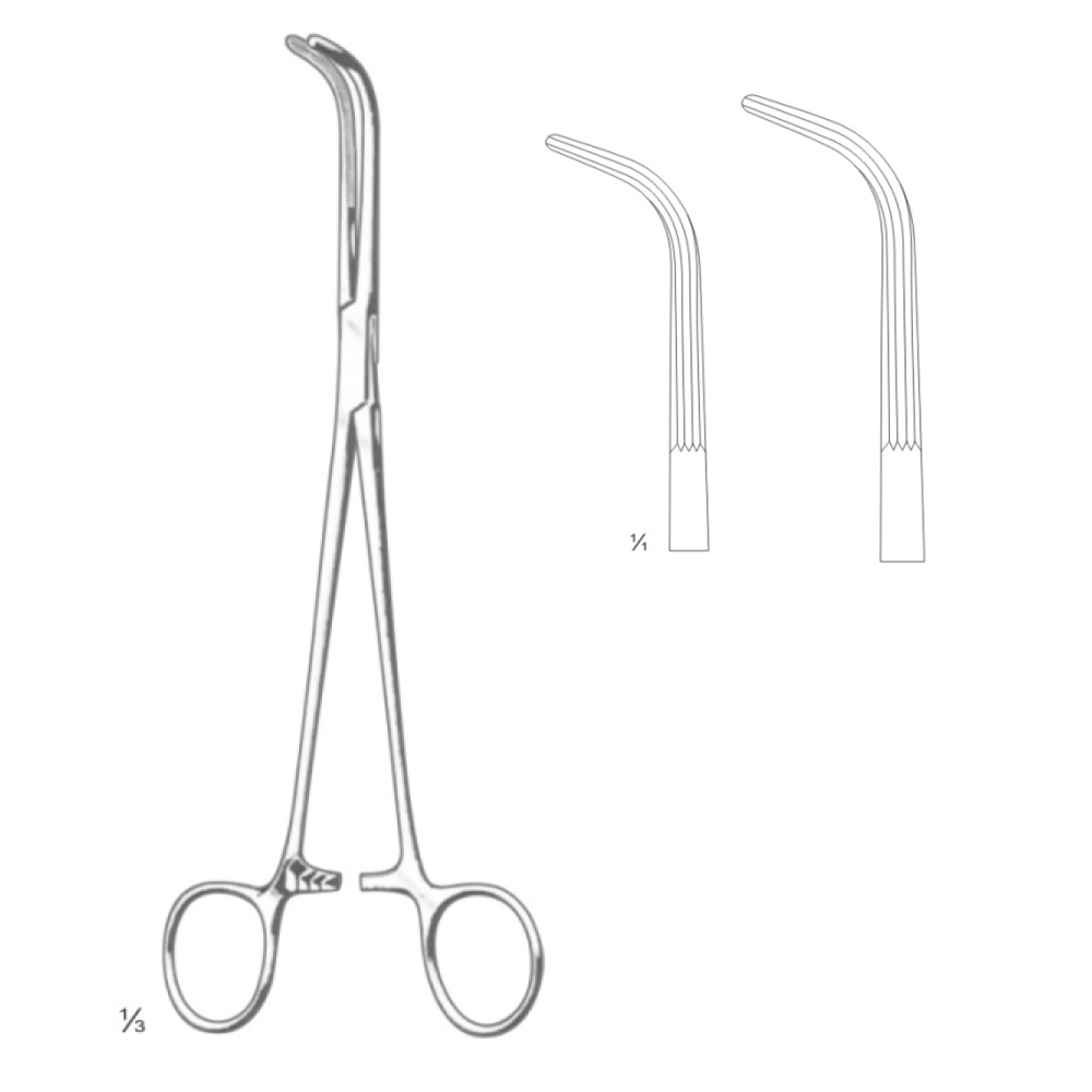 LAHEY ARTERY FORCEPS BRONCHUS & GALL DUCT CLAMPS ART# (02-00667 - 02-00668)