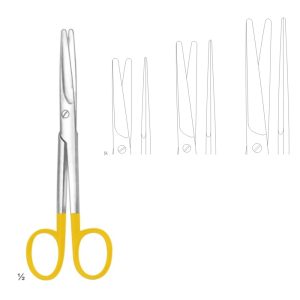 MAYO SCISSORS STRAIGHT WITH TUNGSTEN CARBIDE INSERTS ART# (02-00776 - 02-00778)