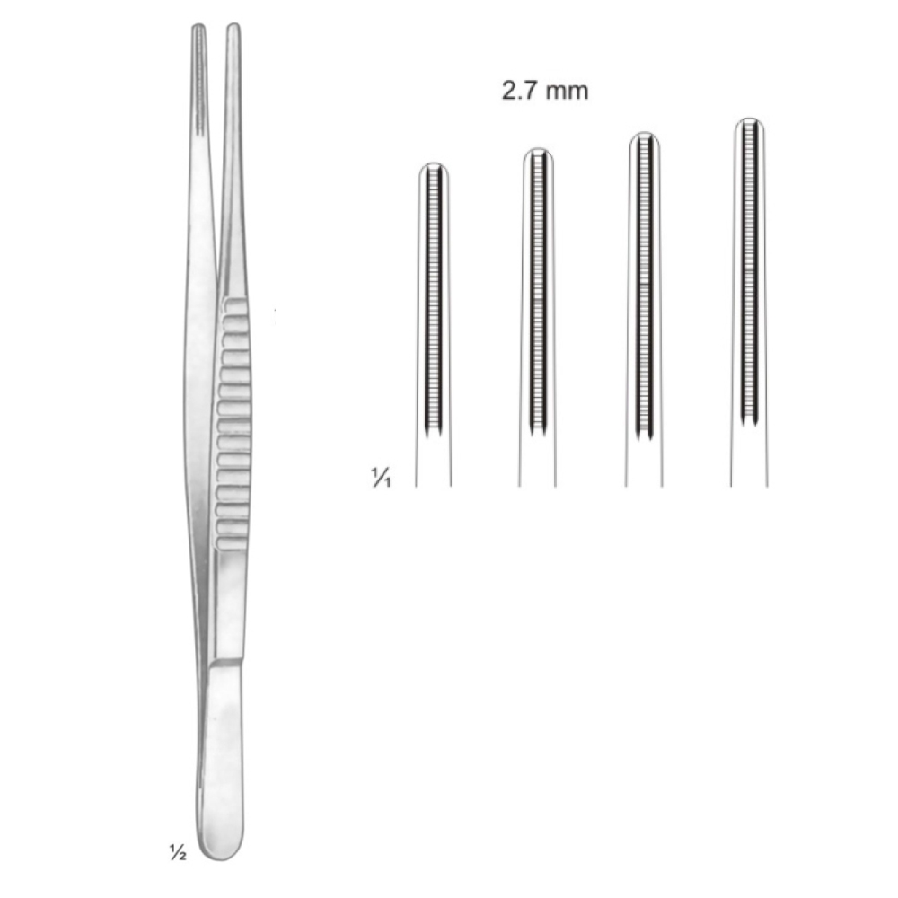 DEBAKEY ATRAUMA TISSUE FORCEPS ART# (07-02735 - 07-02738)